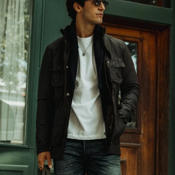 OLIVE ~ Barbour CORBRIDGE Hooded Waxed Jacket MSRP$495 Rugged Utility Style - Picture 1 of 16